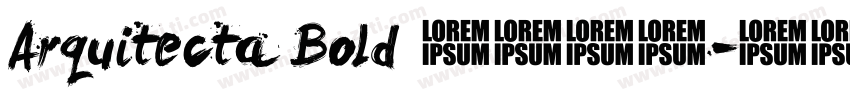 Arquitecta Bold 英文字体字体转换